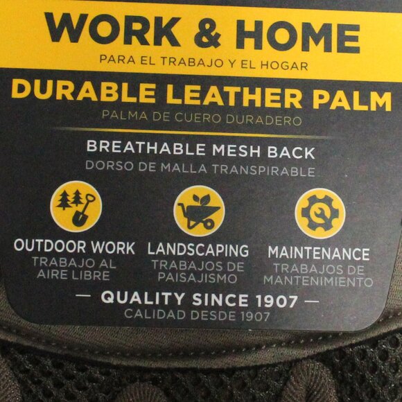 Wells Lamont Work & Home Men's L Grain Leather Gloves - Picture 5 of 10